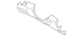 Knee pad for the dashboard of the Nissan Rogue 2008-2015