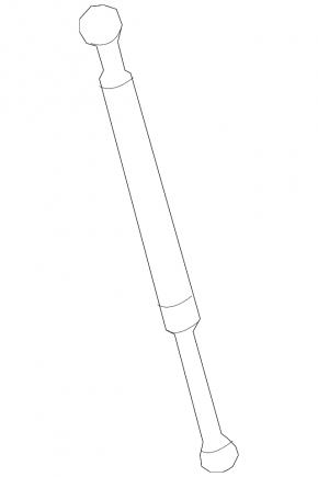 Right tailgate glass shock absorber Toyota FJ Cruiser 07-14