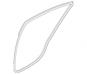 Rear left door seal Hyundai Elantra 21-23
