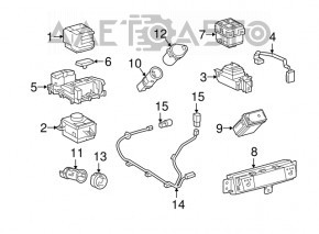 Joystick control gearbox modes Lexus RX450h 16-19