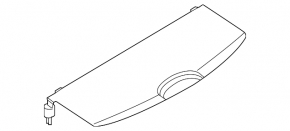 Rear trunk floor Nissan Rogue 14-18 beige for 3 rows