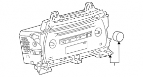 Radio tape recorder Lexus NX300 NX300h 18 without navigation, Pioneer