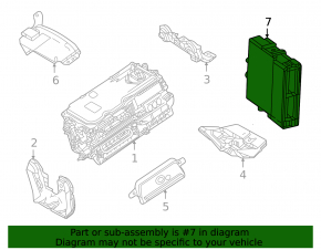 HYBRID VEHICLE COMPUTER CONTROL MODULE Toyota Sienna 21-25