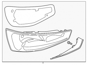 Left headlight for Audi Q3 8U 15