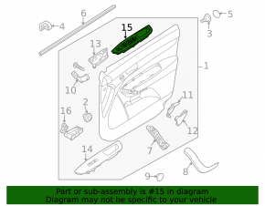 Control of window lift and side mirrors front left Kia Sorento 10-15