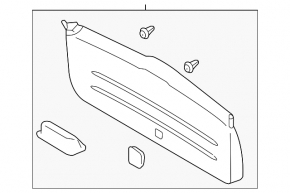 Subaru Forester 14-18 SJ black electric trunk door trim