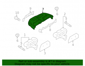 Exhaust manifold protection Porsche Cayenne 958 11-14 3.6 rust