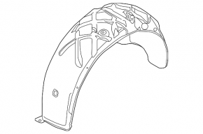 Rear left mudguard Porsche Cayenne 958 11-14