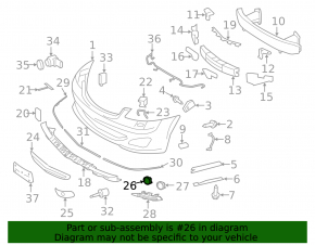 Left fog light frame for Mercedes S-Class W221