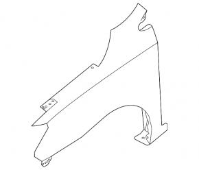 Front left wing Nissan Sentra 13-15 prerest