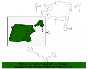 Right fog light for Mazda6 2009-2010