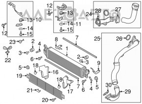 Lower turbine pipe Mazda CX-9 16-23