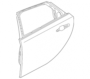 Door bare rear left Jaguar F-Pace X761 17-