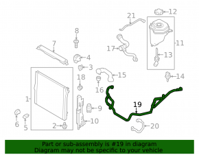 Cooling system pipes BMW X5 F15 14-18 N55