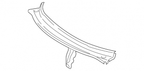 Metal wiper blade tray for Mercedes W211