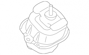 Left engine mount BMW X5 F15 14-18 4.4T AWD