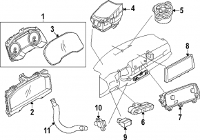 Nissan Rogue 21-23 dashboard tweeter center