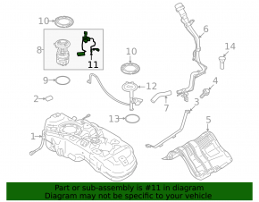 Fuel level sensor Nissan Rogue 21-22 2.5 AWD JP built