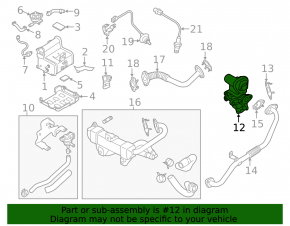 EGR valve Kia Niro 17-22 HEV, PHEV