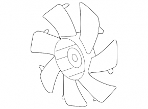 Cooling Fan Impeller Right Acura TLX 15- 2.4