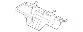 Front bumper mount wing left Chevrolet Trax 17-22