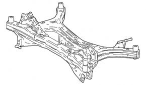 Rear subframe Lexus UX200 19- FWD