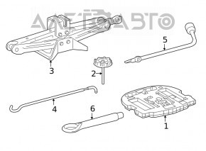Spare Wheel Mount Toyota Avalon 19-