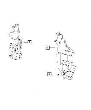Radiator Deflector Right Dodge Journey 11-20