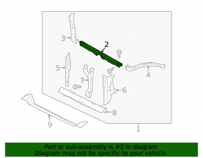 TV bar upper Subaru Forester 14-18 SJ