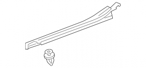 Seal wing hood-wing left Toyota Camry v55 15-17 usa
