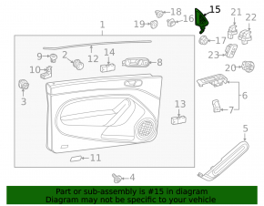 Exterior Mirror Cap with Buzzer Front Right VW Beetle 12-12