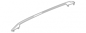 2 longitudinal roof rails for VW Tiguan 2009-2018