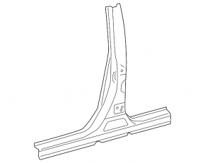 Right center pillar for Toyota Camry v40, v45 07-11