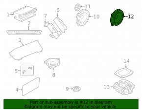 Speaker door front left BMW X3 G01 18-21 4Om