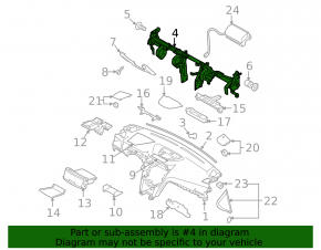Subaru Outback 10-14 Torpedo Reinforcement Pipe