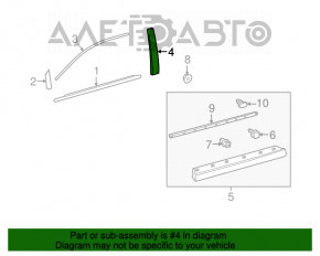 Lexus RX350 RX450h 16-22 front left side door trim