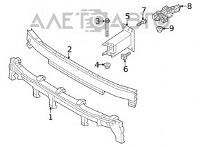 Front Bumper Absorber Audi Q5 80A 21-24