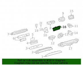 Toyota Prius 50 16-22 Mode Switch Buttons