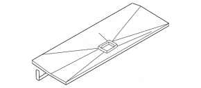 Central trunk floor for Nissan Ariya 23-25 black, AWD