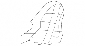 Driver's seat pad, inner side, right, Kia Niro 17-22 HEV, PHEV, black