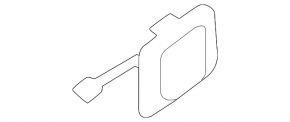 Tow hook plug for rear bumper Audi A4 B9 17-19 S-line