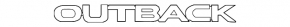 OUTBACK emblem for Subaru Outback 20-23 tailgate