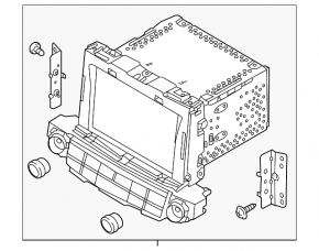 Monitor, display, navigation Hyundai Tucson 16-18 prerest