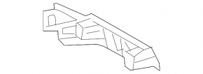 Right rear bumper bracket Mercedes S-class W222 15-20 hybrid