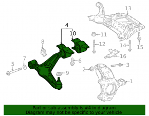 Lower front right control arm Mercedes EQB-class X243 22-25