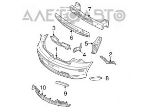 Rear bumper lower trim Mazda3 03-08 Sport