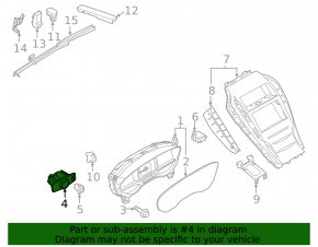 Lincoln MKC 15 headlight control - without fog lights, with trunk release button