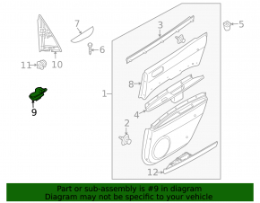 Rear left window lift control for Mazda CX-7 06-12