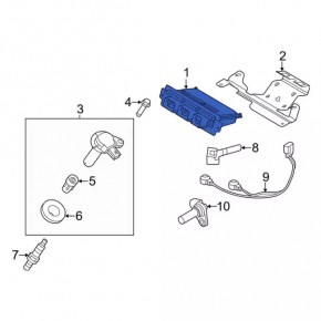 Block ECU engine computer Ford Explorer 16-19 3.5