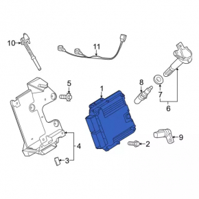 Block ECU engine computer Ford Explorer 16-19 3.5